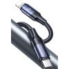 Кабель Usams US-SJ521 U71 Type-C to Lightning 20W PD Fast Charging & Data Cable 1.2m Black (Черный)- № 2