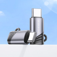 Адаптер BOROFONE BV20 Type-C male to iP female adapter Black (Колір Черный) - фото № 7