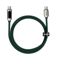Кабель Baseus Display Fast Charging Data Cable Type-C to Type-C 100W 1m Green (Цвет Зелёный) - фото № 3