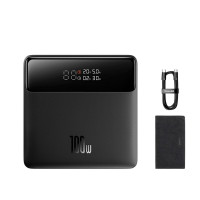 Зовнішній акумулятор Baseus Blade Power Digital Display Fast Charging Power Bank  HD Edition 20000mAh 100W Black (Колір Black) - фото № 7