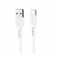 Кабель HOCO X33 Type-C 5A Surge charging data cable White (Цвет Білий), Атикул k33125 |  купить на VILKI.NET - фото № 1