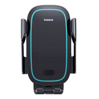 Автотримач для телефона з БЗП Baseus Milky Way Pro Series Wireless Charging Electric Car Mount Phone Holder 15W Cluster Black