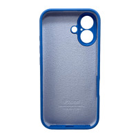Чохол для смартфона Silicone Full Case AA Camera Protect for Apple iPhone 16 3,Royal Blue (Колір Royal Blue) - фото № 3