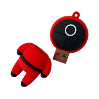 Флеш-накопичувач Wibrand USB 2.0 Squid Game 16Gb Red (Цвет 7070) - фото № 3