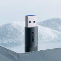 Адаптер Baseus Ingenuity Series Mini OTG Adaptor USB 3.1 to Type-C  Blue (Колір 7073) - фото № 7