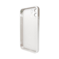 Чохол для смартфона AG Glass Matt Frame Color Logo for Apple iPhone 11 Pearly White (Колір Pearly White) - фото № 2