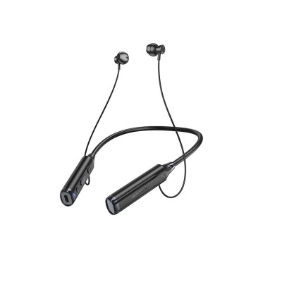 Навушники BOROFONE BE64 Perfect neckband BT earphones Black (BE64B) - зображення 1