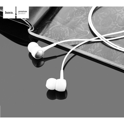 Навушники HOCO M19 Drumbeat universal earphone with mic White - изображение 2