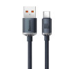 Кабель Baseus Crystal Shine Series Fast Charging Data Cable USB to Type-C 100W 1.2m Black (7073)- № 2