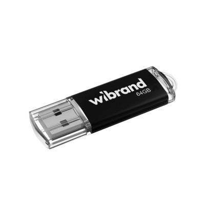 Flash Wibrand USB 2.0 Cougar 64Gb Black - зображення 1