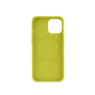 Чохол для смартфона Leather AAA Full Magsafe IC for iPhone 14 Pro Max Canary Yellow - изображение 2