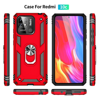 Чохол для смартфона Cosmic Robot Ring for Xiaomi Redmi 10C Red (RobotXR10CRed) - изображение 2