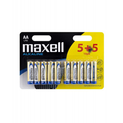 Батарейка MAXELL LR6 10PK (5+5) 10шт (M-790253.00.CN) (4902580724894) - зображення 1