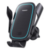Автотримач для телефона з БЗП Baseus Milky Way Pro Series Wireless Charging Electric Car Mount Phone Holder 15W Cluster Black (Cluster-Black)- № 6