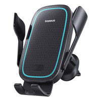 Автотримач для телефона з БЗП Baseus Milky Way Pro Series Wireless Charging Electric Car Mount Phone Holder 15W Cluster Black (Цвет Cluster-Black) - фото № 6
