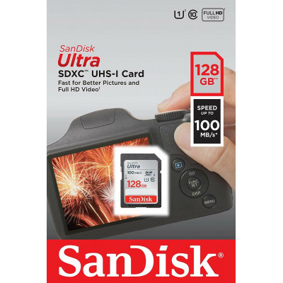 SDXC (UHS-1) SanDisk Ultra 128Gb class 10 (100Mb/s) - зображення 3