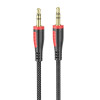 Аудио-кабель BOROFONE BL14 AUX аудиокабель(L=1M) Черный (BL14B)