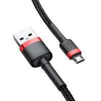 Кабель Baseus cafule Cable USB For Micro 2A 3m Red+Black (Колір Red-Black) - фото № 4
