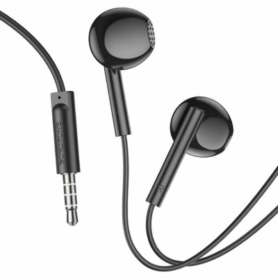 Навушники BOROFONE BM76 Ocean universal earphones with microphone Black - изображение 1