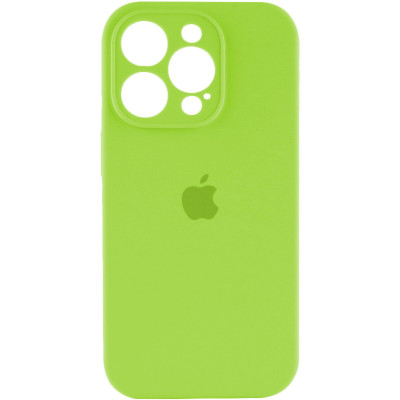 Чохол для смартфона Silicone Full Case AA Camera Protect for Apple iPhone 15 Pro Max 24,Shiny Green - зображення 1