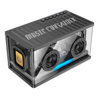 Портативна колонка HOCO BS62 Flash cold energy 2.1 desktop BT speaker Black (Колір 7073) - фото № 4