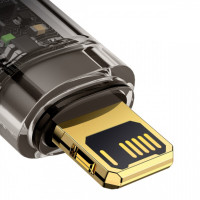 Кабель Baseus Explorer Series Auto Power-Off Fast Charging Data Cable USB to IP 2.4A 2m Black (Колір Черный) - фото № 3