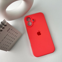 Чохол для смартфона Silicone Full Case AA Camera Protect for Apple iPhone 16 50,Pink Orange (Колір Pink-Orange) - фото № 6