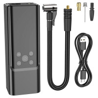 Автомобільний насос HOCO ZP7 Maddy portable smart air pump(5000mAh) Black  - фото № 8