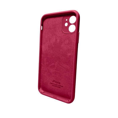Чохол для смартфона Silicone Full Case AA Camera Protect for Apple iPhone 11 кругл 35,Maroon - зображення 2