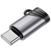 Адаптер BOROFONE BV20 Type-C male to iP female adapter Black (Черный)- № 3