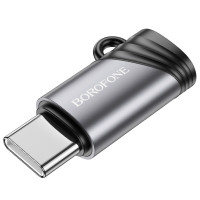 Адаптер BOROFONE BV20 Type-C male to iP female adapter Black (Колір Черный) - фото № 3
