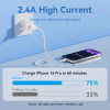 Кабель Vention USB 2.0 Type-A Male to Lightning Male 2.4A Cable 2M Black PVC Type (Black)- № 5