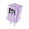 Мережевий зарядний пристрій ACEFAST A53 Sparkling series PD30W GaN (USB-C) charger Alfalfa Purple - зображення 2