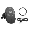 Автотримач для телефона з БЗП BOROFONE BH215 Adelante magnetic wireless fast charging car holder(air outlet) Black (Черный)- № 4