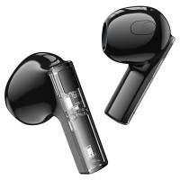 Навушники BOROFONE BW23 Crystal bean Transparent Edition true wireless BT headset Jazz Black (Цвет Черный) - фото № 3