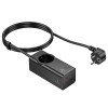 Мережевий подовжувач HOCO NS9 Wisdom 1-position (PD67W/3C1A) desktop socket (EU/GER) Black (7073)- № 7