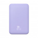 Зовнішній акумулятор Baseus Magnetic Mini Wireless Fast Charge Power Bank 20000mAh 20W Purple