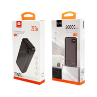Зовнішній акумулятор WUW Y138 （PD22.5W quick charge) 20000mAh Black (Колір Black) - фото № 2