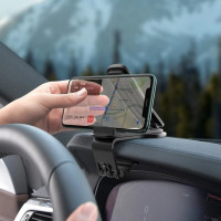 Автотримач для телефона Baseus Big Mouth Pro Car Mount（Applicable to centre console）Black (Колір Black) - фото № 4