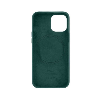 Чохол для смартфона Leather AAA Full Magsafe IC for iPhone 15 Pro Pine Green - изображение 2