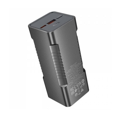Зовнішній акумулятор HOCO Q15 Flashlight 22.5W fully compatible power bank(10000mAh) Black - изображение 3
