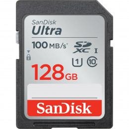 SDXC (UHS-1) SanDisk Ultra 128Gb class 10 (100Mb/s)