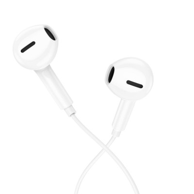 Навушники BOROFONE BM71 Light song universal earphones with mic White (BM71W) - изображение 1