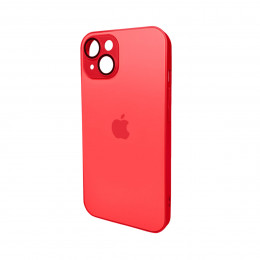 Чохол для смартфона AG Glass Matt Frame Color Logo for Apple iPhone 15 Coke Red