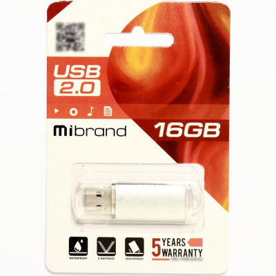 Flash Mibrand USB 2.0 Cougar 16Gb Silver (MI2.0/CU16P1S) - изображение 2