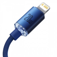 Кабель Baseus Crystal Shine Series Fast Charging Data Cable Type-C to iP 20W 1.2m Blue (Цвет Синий) - фото № 3