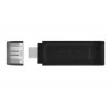 Флеш-накопичувач Kingston USB 3.2 DT 70 64GB Type-C (Черный)- № 2