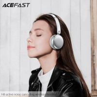 Бездротові навушники ACEFAST H8 active noise cancelling wireless headset Silver (Цвет Silver) - фото № 5