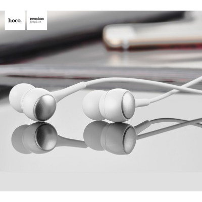Навушники HOCO M19 Drumbeat universal earphone with mic White - зображення 3
