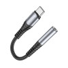 Кабель-перехiдник HOCO LS33 Type-C Digital 3.5 Audio converter Metal Gray (Metal Gray)- № 4